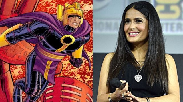 Os Eternos: Salma Hayek não conseguiu ler o roteiro antes de assinar contrato para o filme da Marvel
