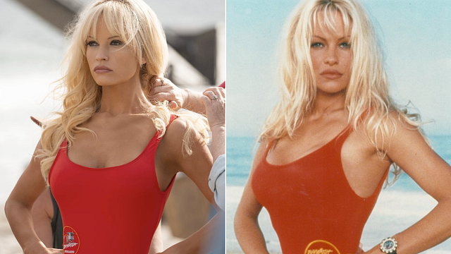 Imagem da notícia Pam & Tommy: Atriz precisou de 50 seios falsos para virar Pamela Anderson; cenas de sexo destruíram algumas próteses