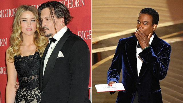 Imagem da notícia Depois de tapa no Oscar, Chris Rock debocha da briga judicial entre Johnny Depp e Amber Heard