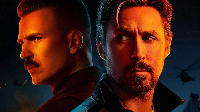 Imagem da notícia Chris Evans "agrediu" Ryan Gosling com uma arma durante gravações do novo filme da Netflix