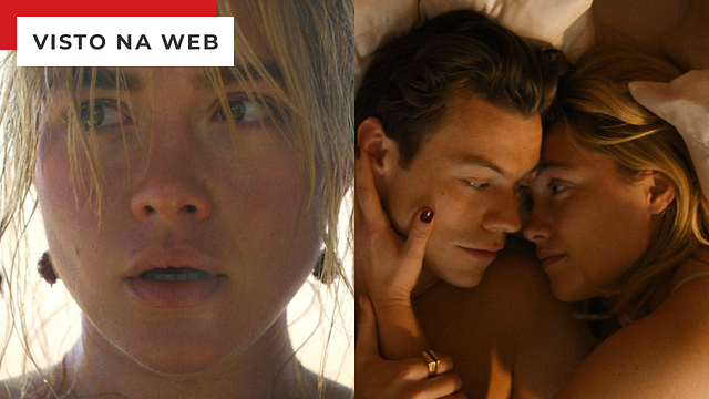 Imagem da notícia Florence Pugh reclama do foco da mídia em seu filme com Harry Styles: "É muito maior que uma cena de sexo!"