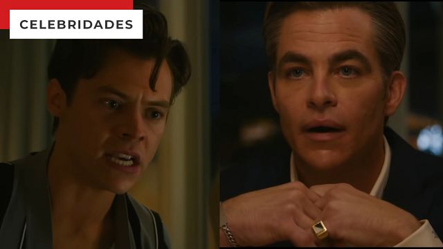 Imagem da notícia Não Se Preocupe, Querida: Chris Pine recuou enquanto Harry Styles gravava sua melhor performance no filme