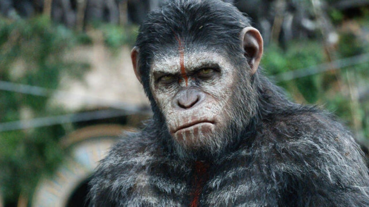 Andy Serkis como César em Planeta dos Macacos: O Confronto