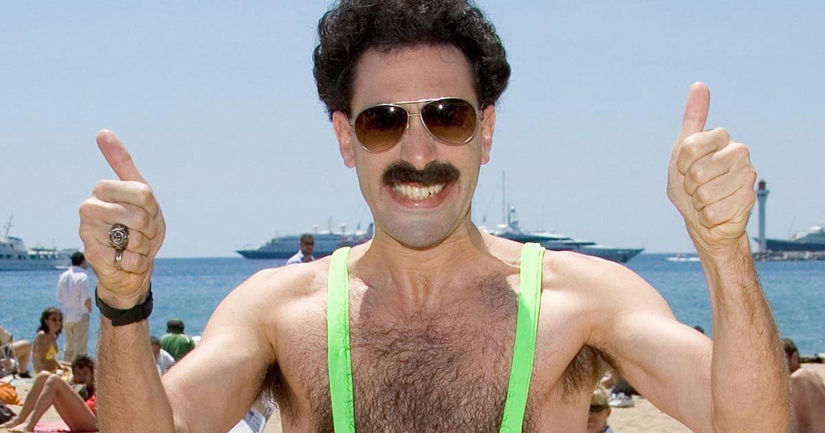Sacha Baron Cohen como Borat.