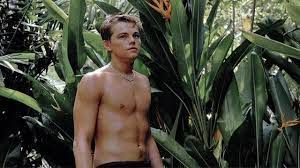 Leonardo DiCaprio nas gravações de