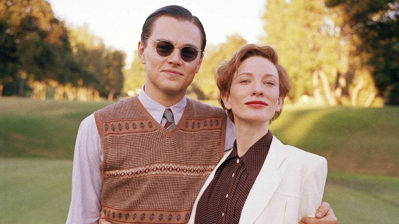 Leonardo DiCaprio e Cate Blanchett em O Aviador.