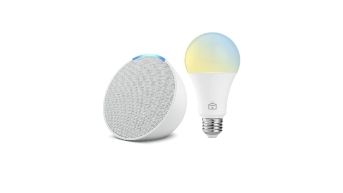 Combo Echo Pop + lâmpada inteligente, Amazon