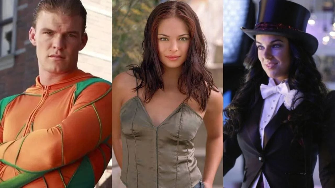 Alan Ritchson, Kristin Kreuk e Serinda Swan em Smallville.