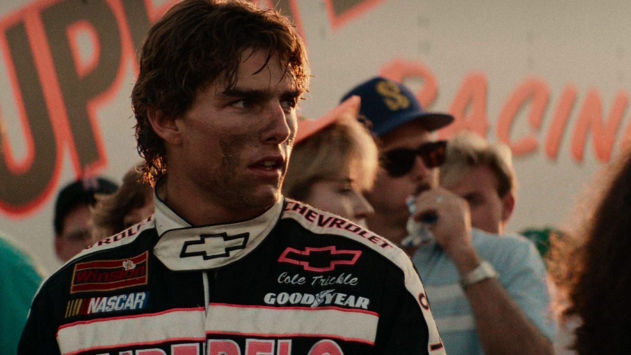 Tom Cruise em Dias de Trovão.