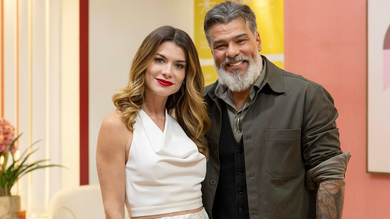 Vanessa (Alinne Moraes) e Junqueira (Mauricio Mattar)
