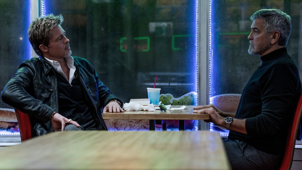 George Clooney e Brad Pitt em Lobos