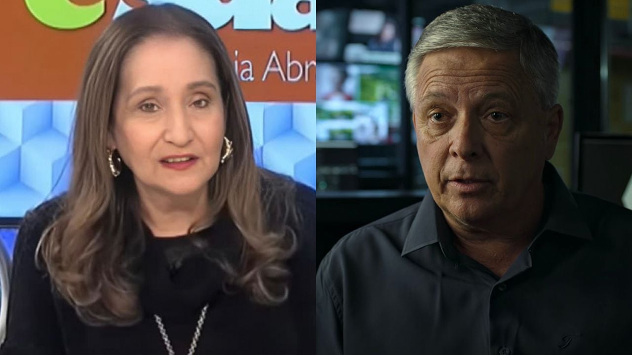 Sonia Abrão à frente do A Tarde é Sua e o repórter Luiz Guerra no documentário da Netflix