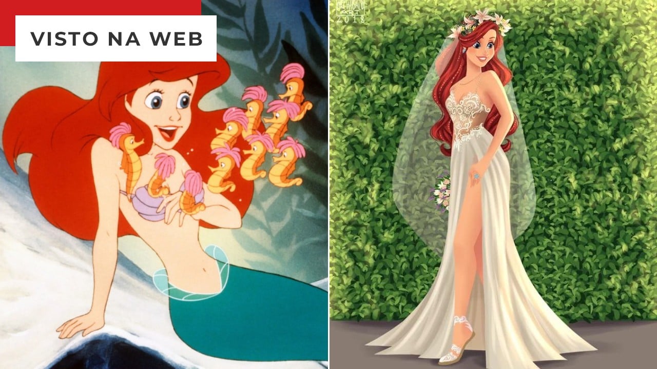 Como seriam os vestidos de noiva das princesas Disney? Até Elsa, Merida e  Pocahontas ganharam um look especial - AdoroCinema