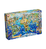 Quebra Cabeça 5000 Peças Mapa Múndi, Grow