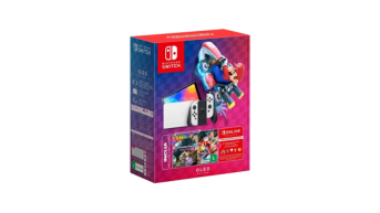 Console Nintendo Switch OLED Branco + Mario Kart 8 Deluxe