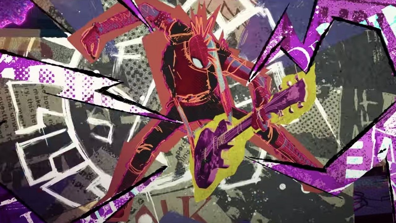 Punk-Aranha em Através do Aranhaverso.