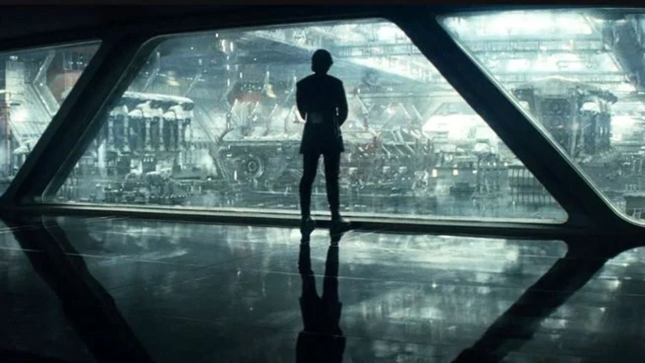 Adam Driver em Star Wars: O Último Jedi.