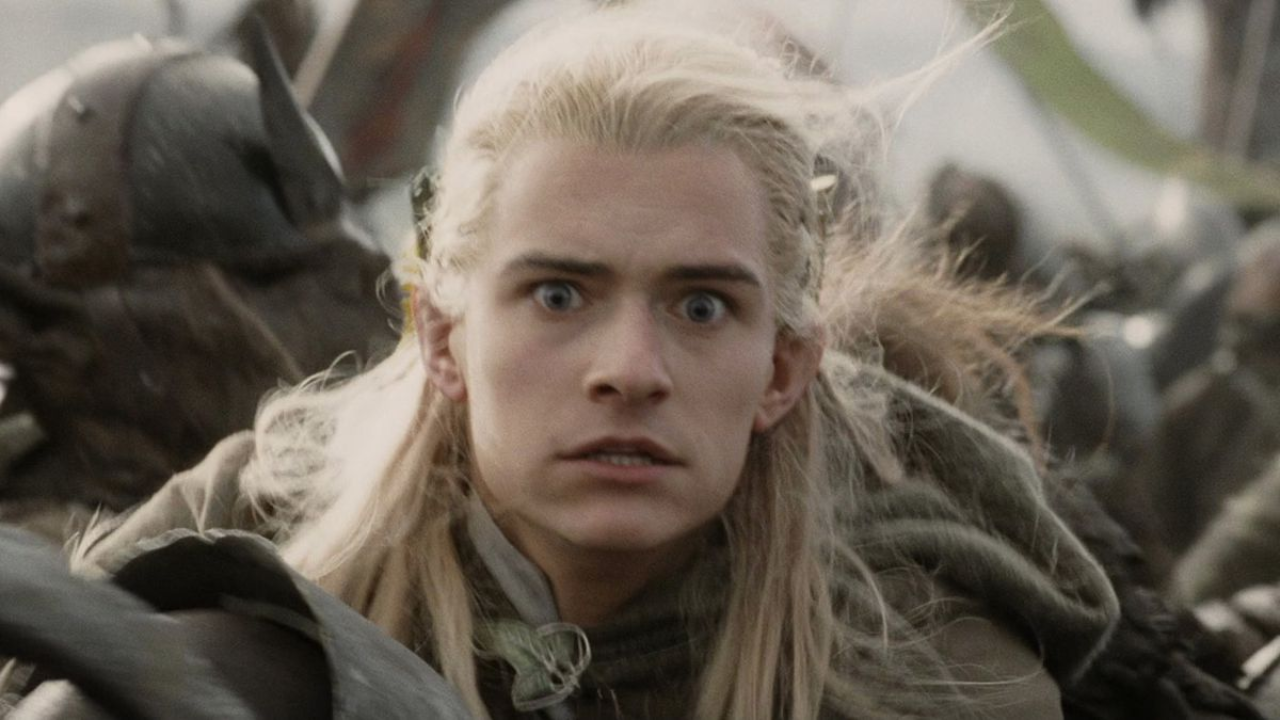 Orlando Bloom como Legolas em O Senhor dos Anéis.