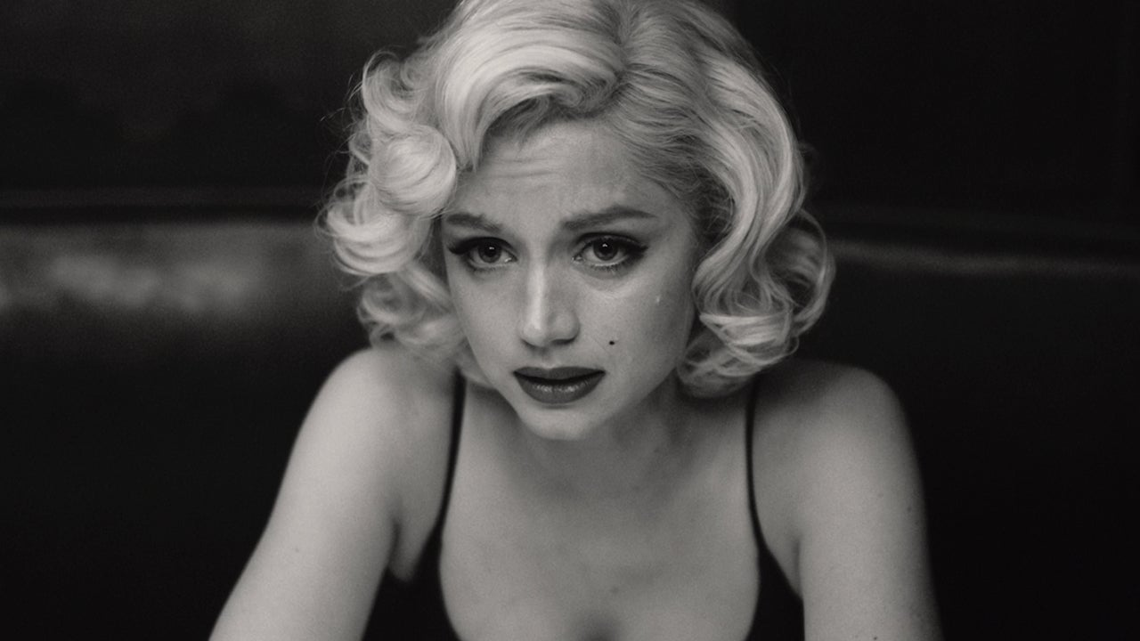 Ana de Armas como Marilyn Monroe em Blonde.