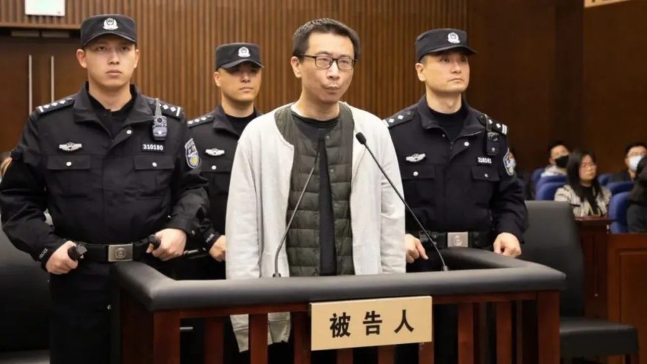 Xu Yao durante o julgamento.