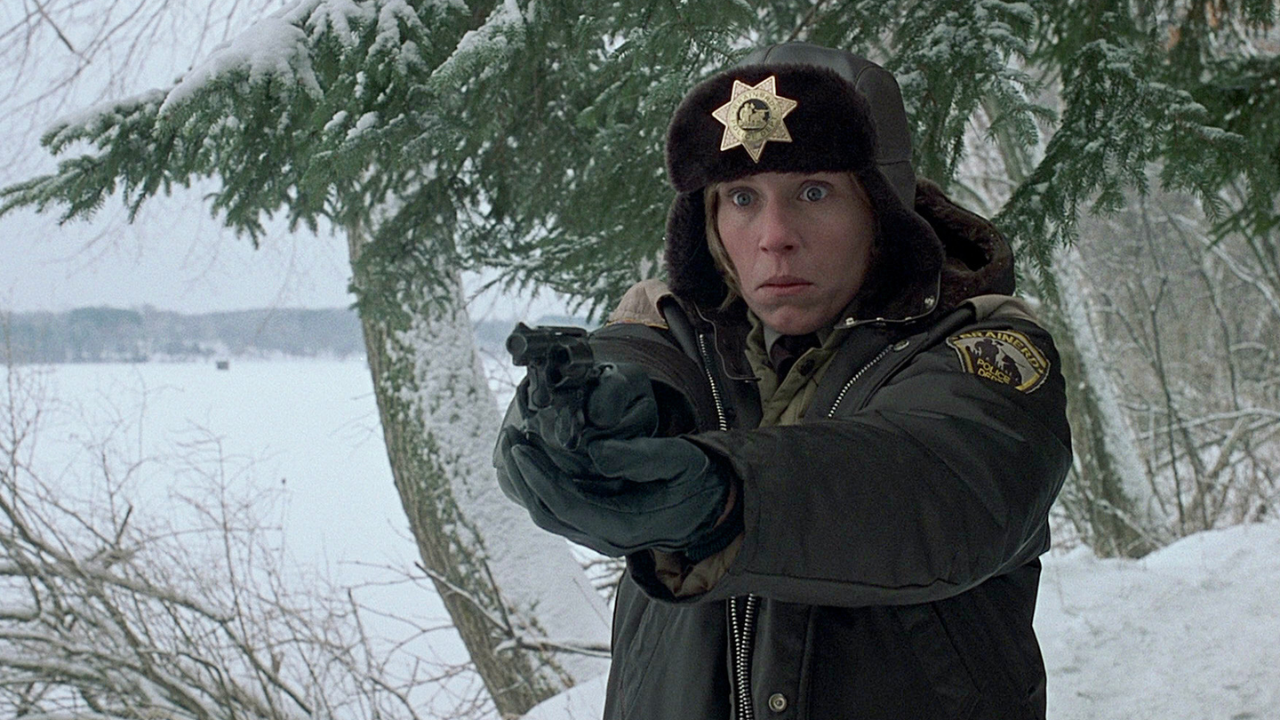 Francis McDormand em cena de Fargo.