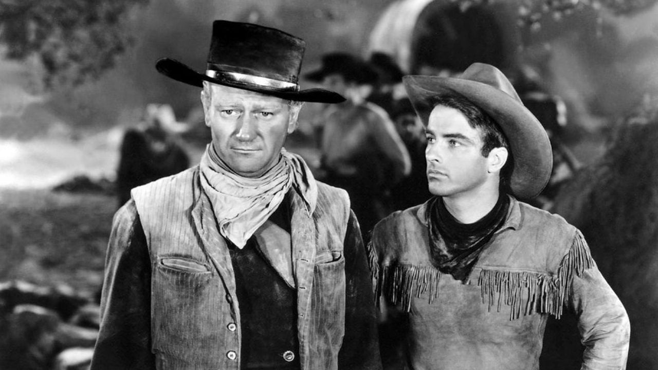 John Wayne e Montgomery Clift