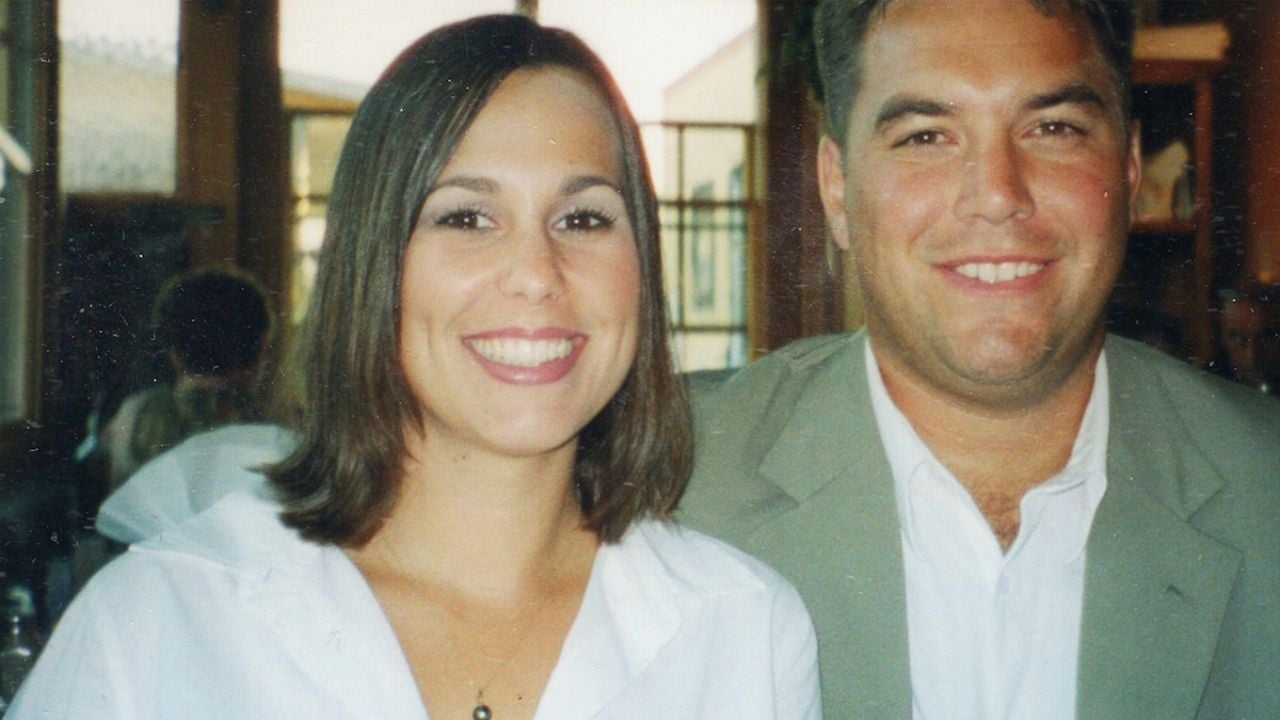 Laci Peterson e seu marido, Scott.