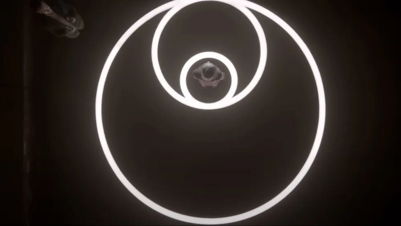 O símbolo dos três corpos celestes.