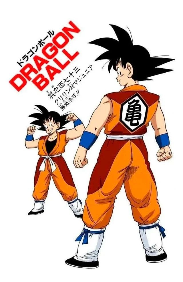 O uniforme de Goku desenhado por um fã