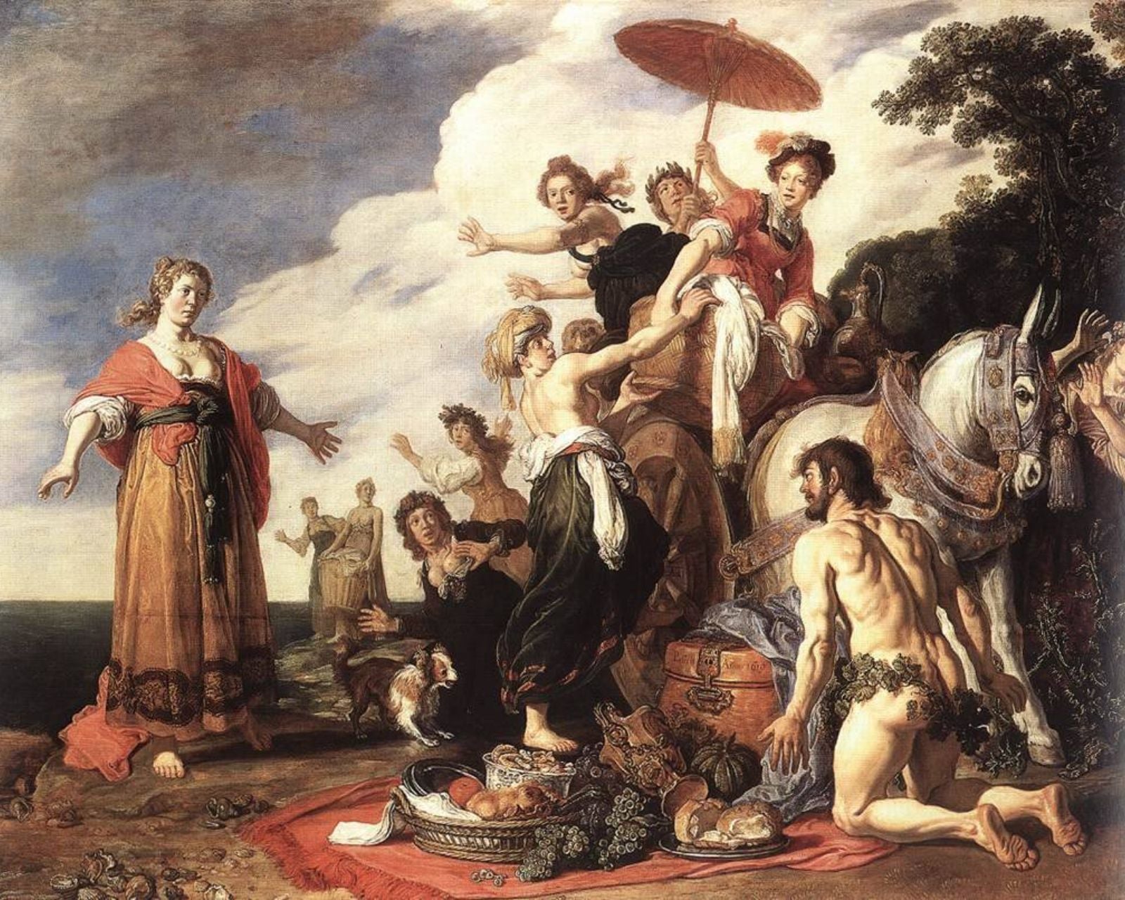 Ulisses e Nausícaa, de Pieter Lastman.