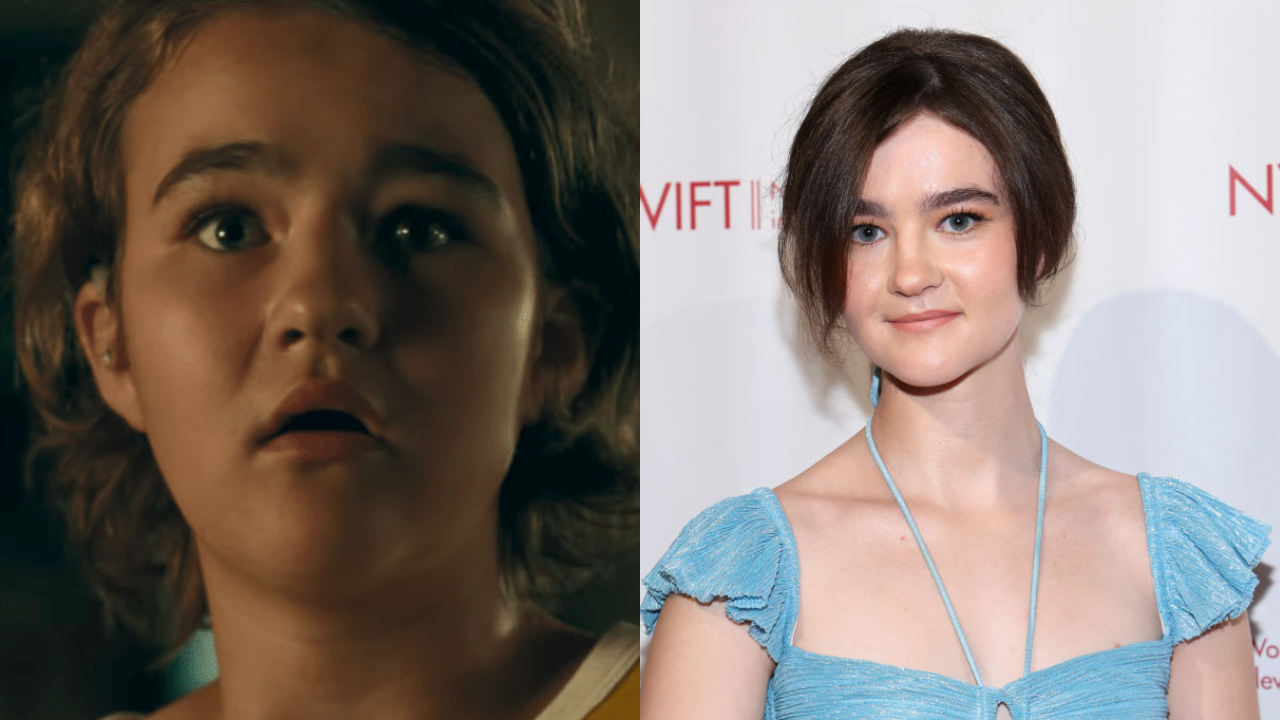 Millicent Simmonds em Um Lugar Silencioso 1, e em 2024.
