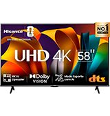 Hisense Smart TV UHD 4K DLED 58A6N