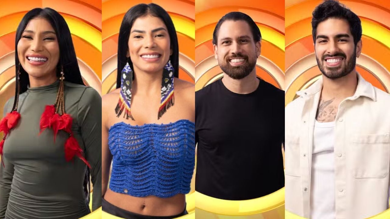 Livia, Marciele, Brigido e Ricardinho