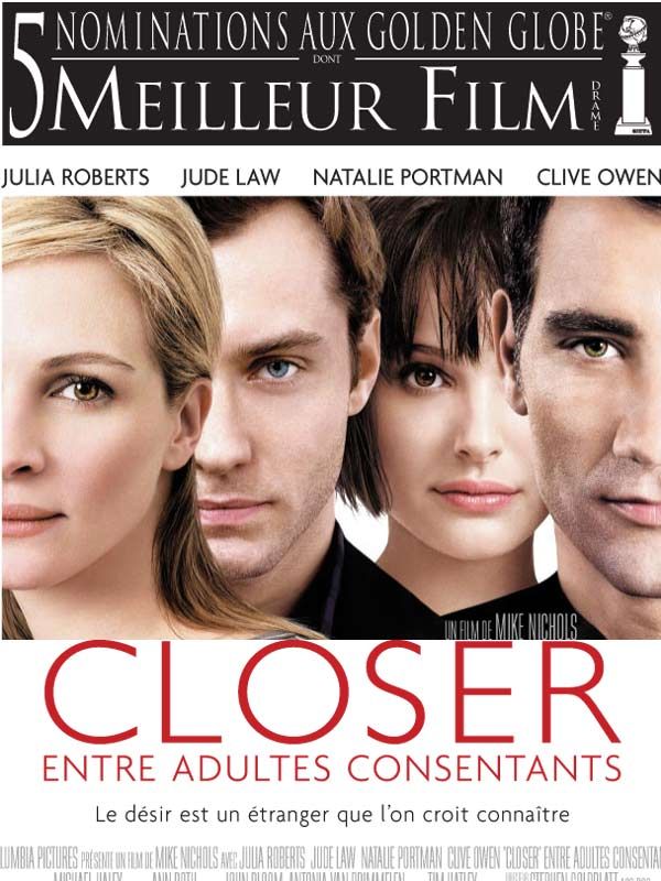 Pôster do filme Closer - Perto Demais - Foto 1 de 25 - AdoroCinema