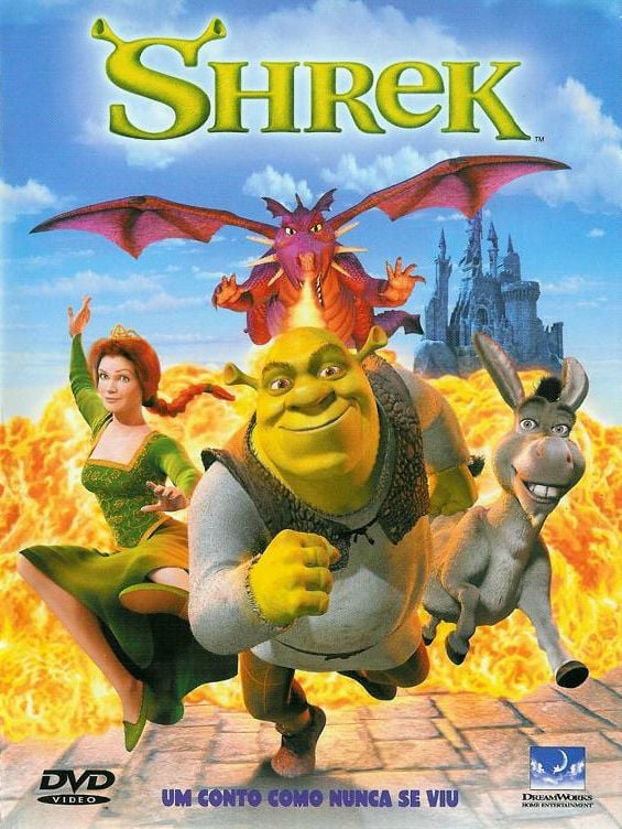 Shrek: Amor, você foi pro pântano hoje? Fiona: Não. Shrek: E esse