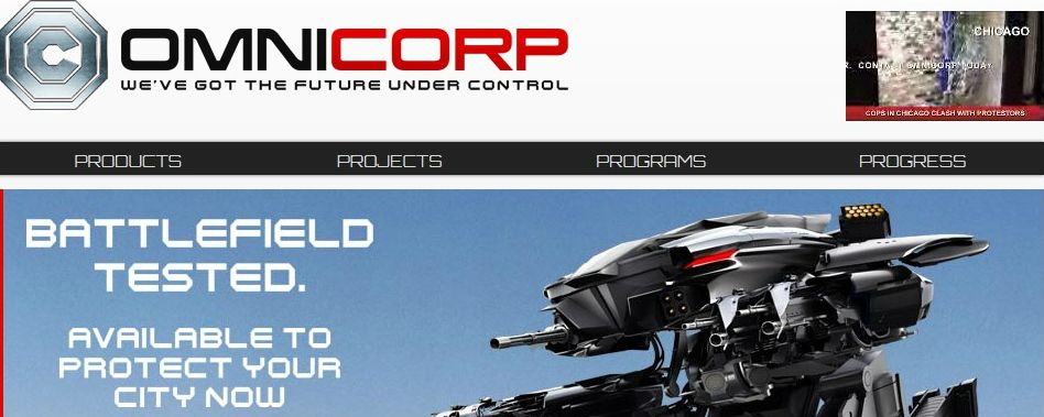 "Proteja sua cidade": novo Robocop apresenta website e vídeo viral