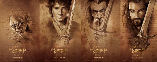 O Hobbit: Uma Jornada Inesperada ganha novos cartazes para IMAX