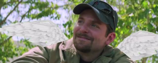 O amor está no ar! E se Sniper Americano fosse um Cupido que unisse casais do cinema?
