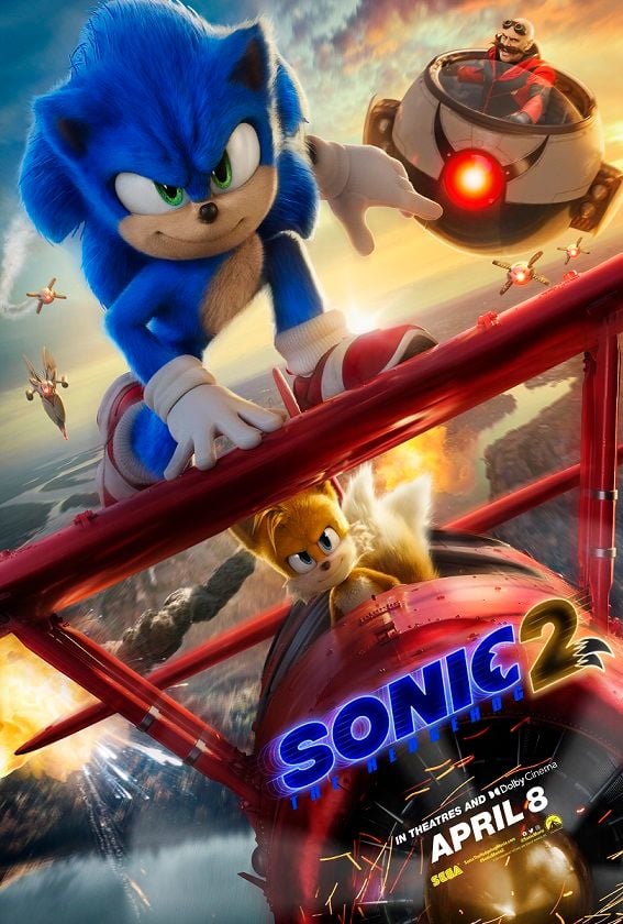 Update or Die! on X: Sonic 2: os novos cartazes Sonic 2 – O Filme, chega 7  de abril nos cinemas  ☻ Updater: Maria da Silva ☆  Categoria: Cinema  /