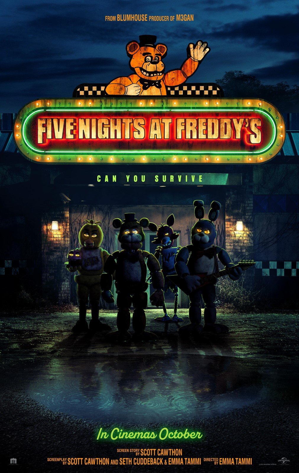 Poster-five Nights At Freddy's:o Pesadelo Sem Fim:original