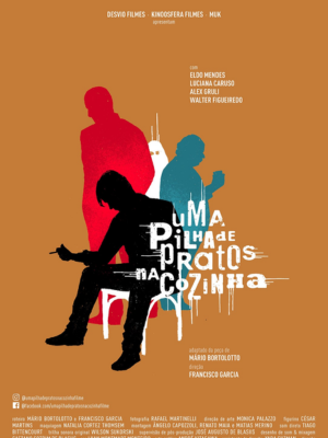 Uma Pilha de Pratos na Cozinha : Poster