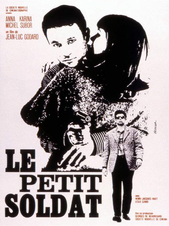 O Pequeno Soldado : Poster Michel Subor, Jean-Luc Godard