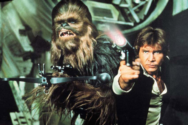 Star Wars : Fotos Peter Mayhew, Harrison Ford