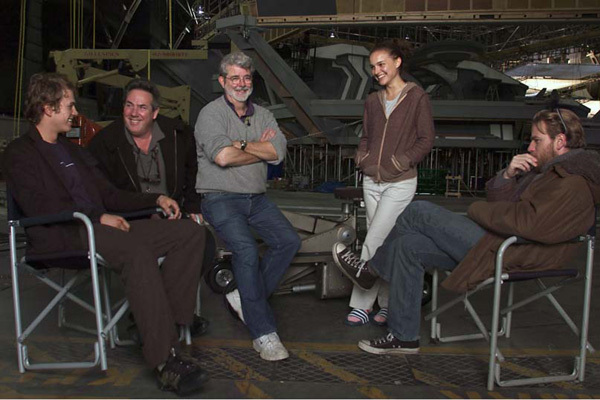 Star Wars: A Vingança dos Sith : Fotos George Lucas, Ewan McGregor, Natalie Portman, Rick McCallum, Hayden Christensen