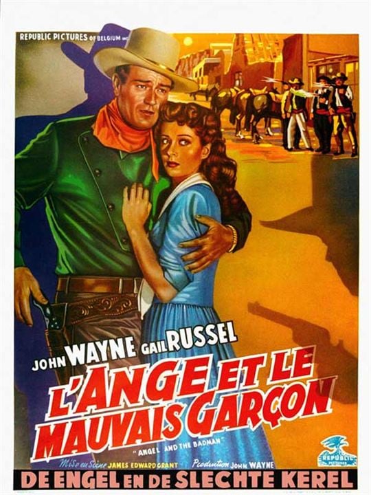 O Anjo e o Bandido : Poster John Wayne, Gail Russell, James Edward Grant