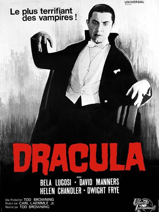 Drácula : Poster Tod Browning, Bela Lugosi