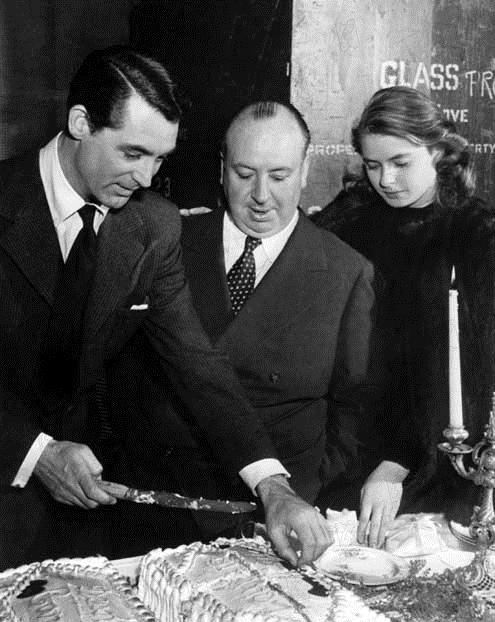 Interlúdio : Fotos Cary Grant, Alfred Hitchcock, Ingrid Bergman