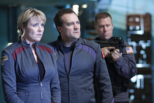 Fotos Amanda Tapping, David Hewlett