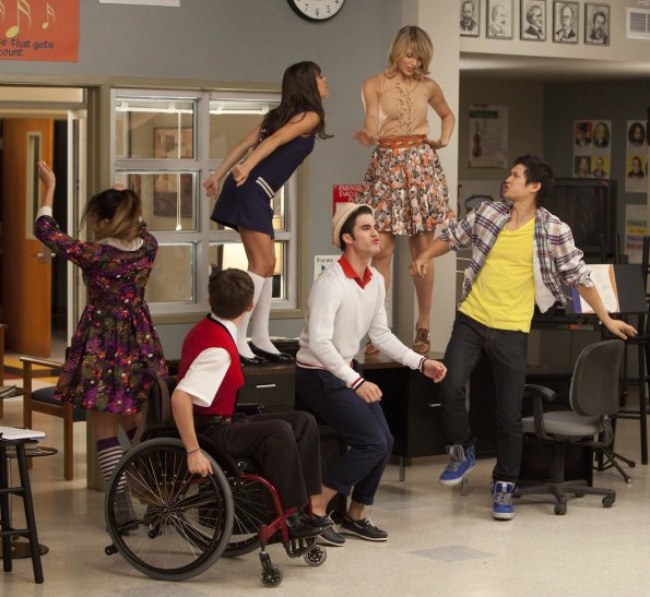 Glee : Fotos Lea Michele, Dianna Agron, Jenna Ushkowitz, Kevin McHale, Darren Criss, Harry Shum Jr.