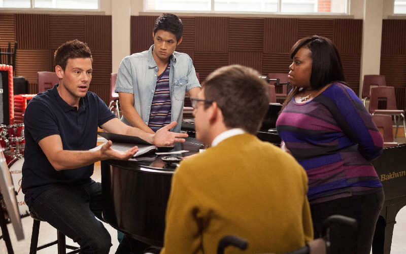 Glee : Fotos Amber Riley, Cory Monteith, Kevin McHale, Harry Shum Jr.